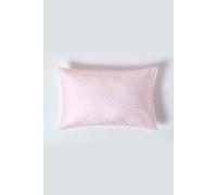 Homescapes Pink Egyptian Cotton Satin Stripe Housewife Pillowcase 330 Tc