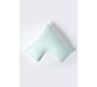 Homescapes Egyptian Cotton Super Soft V Shaped Pillowcase 330 Tc In Aqua Aqua One Size