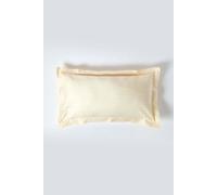 Homescapes Egyptian Cotton Ultrasoft King Size Oxford Pillowcase 330 Tc In Bright Yellow Bright Yellow One Size