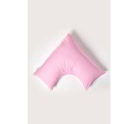 HOMESCAPES Pink Pure Egyptian Cotton V-Shape Pillowcase 200 TC 400 Thread Count Percale Equivalent Pillow Case For Nursing Pregnancy and Elderly