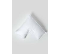 HOMESCAPES White Pure Egyptian Cotton V-Shape Pillowcase 200 TC 400 Thread Count Percale Equivalent Pillow Case For Nursing Pregnancy and Elderly