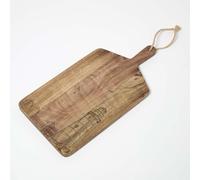 Homescapes Etched Beach Mango Wood Chopping Board in Natural Homescapes Natural