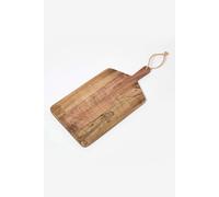 Homescapes Etched Beach Mango Wood Chopping Board In Natural Natural