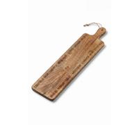 Homescapes Etched Canapes Chopping Board, 16 X 70Cm In Natural Natural