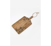 Homescapes Etched Strawberry Mango Wood Chopping Board In Natural Natural