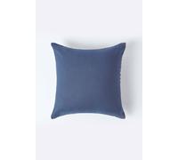 European Linen Pillowcase, 60 x 60 cm Homescapes Navy One Size