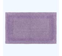 Luxury Extra Large Bath Mat Reversible 1600GSM 100% Cotton, 70 x 120cm Homescapes Lilac One Size