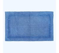 Luxury Reversible Cotton Extra Large Bath Mat Homescapes Cobalt One Size
