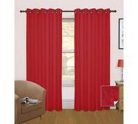 HOMESCAPES Eyelet Ring Top Wine Thermal Blackout Curtains Pair Width 90 x 72 Inch Drop Genuine 3 Pass Insulated Noise Reducing Premium Linen Look Curtains