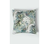 Homescapes Floral Butterfly Garden Grey Cushion 46 X 46 Cm Grey One Size