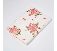 Homescapes Floral Printed Cream Bath Sheet 100% Cotton