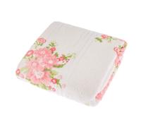 Homescapes Floral Printed Cream Hand Towel 100% Cotton