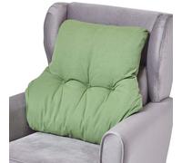 Homescapes Forest Green Cotton Back Support Cushion