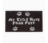 Homescapes Four Feet Paws Coir Doormat
