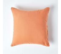 Homescapes European Linen Pillowcase, 60 x 60 cm in Burnt Orange Homescapes Burnt Orange 60 x 60 cm