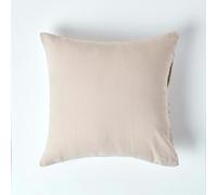 HOMESCAPES French Flax Linen Pillowcase, European Size - Natural - 80 x 80 cm