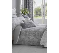 (Single, Grey) French Toile Patterned Duvet Cover with Pillowcase