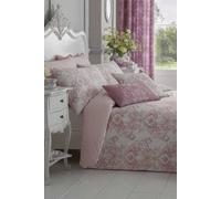 Homescapes French Toile Patterned Duvet Cover Set In Pink Pink