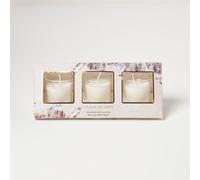 Homescapes Fresh Linen Crystal Scented Candle Set, Pack Of 3