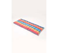 HOMESCAPES Multi-Colour Stripe Garden Bench Cushion 2 Seater Seat Pad for Patio Furniture Kitchen or Dining Bench Indoor & Outdoor Use Comfortable 100% Cotton Thick Cushion 108 cm Wide