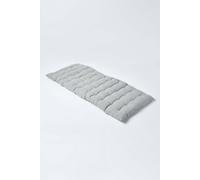 Homescapes Outdoor Bench Cushion Grey, 2 Seater Garden Seat Pad Cushion 108Cm Wide For Furniture, Kitchen, Dining & Indoor