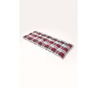 Homescapes 2 Seater Macduff Tartan Bench Cushion With 100% Cotton Cover, 108 X 42 Cm