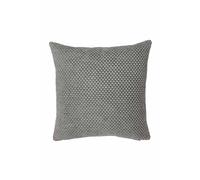 Homescapes Geometric Cushion Cover In Silver Silver 43cm x 43cm