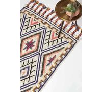 Homescapes Goa Multi Colour Kilim Wool Rug Multi
