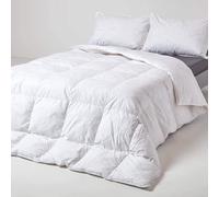HOMESCAPES Single Duvet 13.5 Tog, Luxury Ethical Goose Feather & Down Quilt, Anti Allergy 100% Cotton Cover Down-Proof Winter Bed Duvets, Washable, RDS & OEKO-TEX Certified