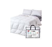 HOMESCAPES Single Duvet 2.5 Tog, Luxury Ethical Goose Feather & Down Quilt, Anti Allergy 100% Cotton Cover Down-Proof Summer Bed Duvets, Washable, RDS & OEKO-TEX Certified