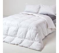 HOMESCAPES Super King Duvet 4.5 Tog, Luxury Ethical Goose Feather & Down Quilt, Anti Allergy 100% Cotton Cover Down-Proof Summer Bed Duvets, Washable, RDS & OEKO-TEX Certified