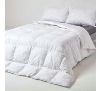 Goose Feather and Down All Seasons Duvet Homescapes White Single