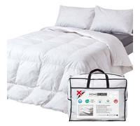 HOMESCAPES 3 in 1 All Seasons Super King Duvet 13.5 Tog (4.5 + 9), Luxury Goose Feather & Down Quilt, Anti Allergy 100% Cotton Cover Down-Proof Winter Duvets, Washable RDS & OEKO-TEX Certified