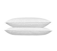 HOMESCAPES Goose Feather Down King Size 3 ft Pillow Bolster 19″ x 36″ Luxury Hotel Quality with Soft/Medium Firmness (PAIR) RDS Certified.