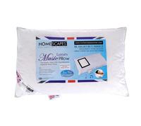 HOMESCAPES - WASHABLE - MUSIC Pillow - White Goose Feather and Down - Department Store Quality - Anti Dust Mite - Wash at Home Range - 100% Microfibre Downproof Cover RDS Certified.