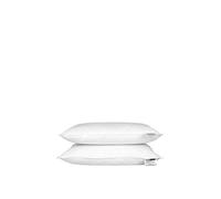 HOMESCAPES - White Goose Feather & Down Pillow Pair - Department Store Quality - Wash at Home Range - Medium/Soft Firmness - Hypo Allergenic & Anti Dust Mites - RDS Certified.