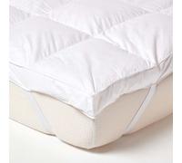 Homescapes Goose Feather Bed Mattress Topper 7cm Thick