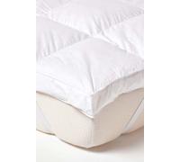 Homescapes Goose Feather Bed Mattress Topper in White | Size: King Homescapes White King