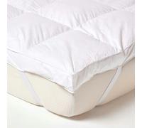 HOMESCAPES Goose Feather Bed Mattress Topper - King