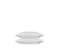 Homescapes Goose Feather & Down Euro Continental Pillow Pair - 40Cm X 80Cm In White White