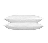 HOMESCAPES Goose Feather Down King Size 3 ft Pillow Bolster 19″ x 36″ Luxury Hotel Quality with Soft/Medium Firmness (PAIR) RDS Certified.