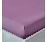 Homescapes Grape Egyptian Cotton Fitted Sheet 200 Tc, Double