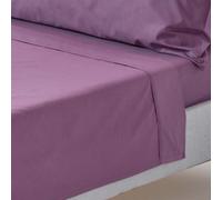 Homescapes Grape Egyptian Cotton Flat Sheet 200 Tc, Super King Size