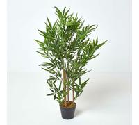 Homescapes Green 3ft Bamboo Tree Artificial Plant with Pot, 95 cm - Green