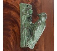 HOMESCAPES Woodpecker Door or Gate Knocker Antique Style Brown Cast Iron