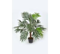 Homescapes Green Mini Palm Tree Artificial Plant With Pot, 100 Cm Green