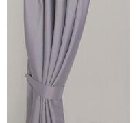 Homescapes Grey Herringbone Chevron Curtain Tie Back Pair
