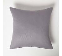 Homescapes Grey Herringbone Chevron Cushion Cover