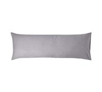 (Body - 48 x 136 cm, Grey) Egyptian Cotton Satin Stripe Pillowcase 330 Thread Count