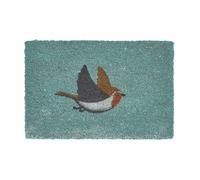 Homescapes Grey Robin Non-Slip Coir Doormat